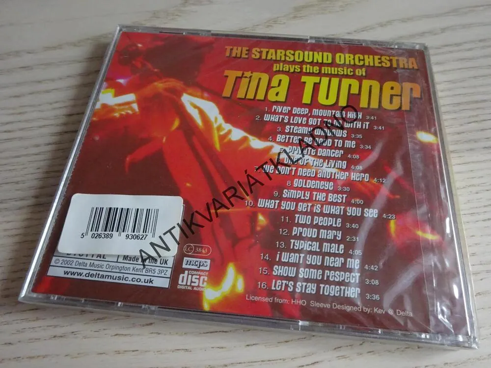 TINA TURNER, THE STARSOUND ORCHESTRA, CD HUDBA