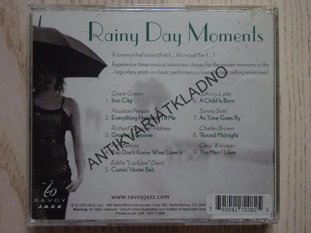 RAINY DAY MOMENTS, CD HUDBA