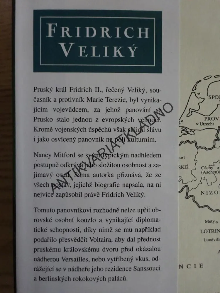 FRIDRICH VELIKÝ, NANCY MITFORD, **an