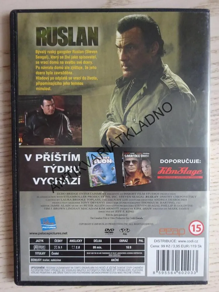 RUSLAN, STEVEN SEAGAL, DVD FILM