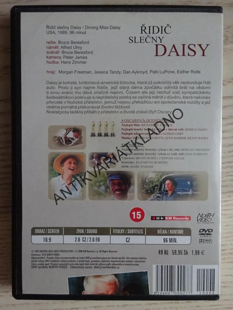 ŘIDIČ SLEČNY DAISY, DVD FILM