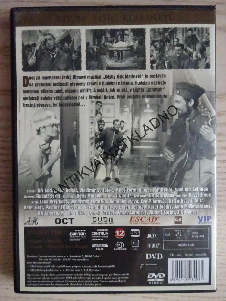 KDYBY TISÍC KLARINETŮ, DVD FILM  ČR