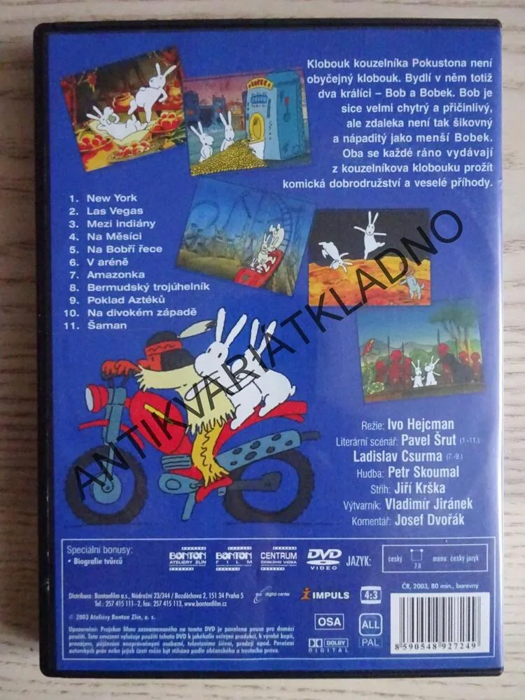 BOB A BOBEK 5., KRÁLÍCI Z KLOBOUKU , DVD FILM