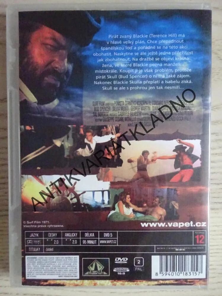 POMSTA ČERNÉHO KORZÁRA, DVD FILM