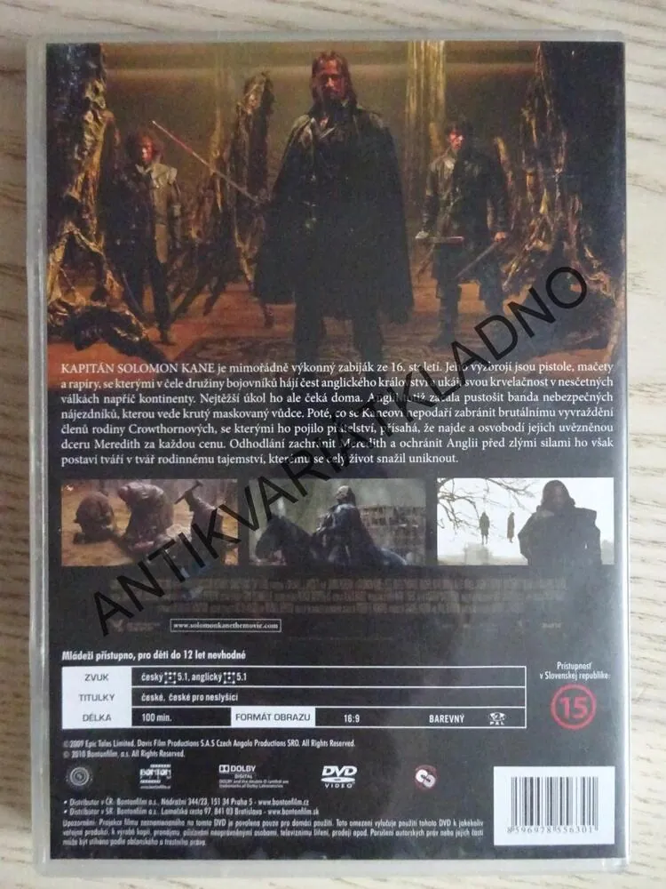 SOLOMON KANE, JAMES PUREFOY, DVD FILM