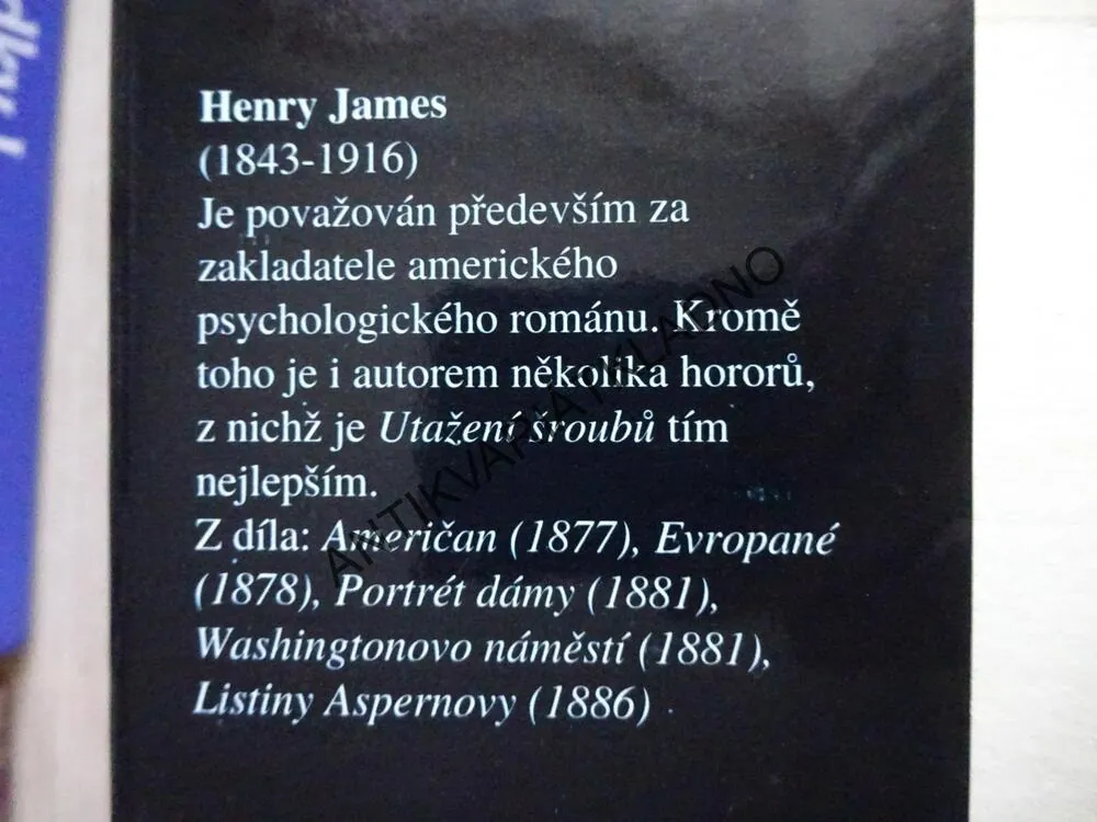 UTAŽENÍ ŠROUBU, HENRY JAMES, **an