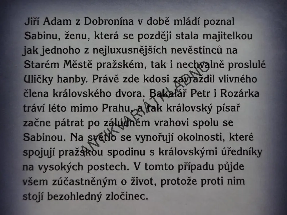 ULIČKA HANBY, VLASTIMIL VONDRUŠKA, **an