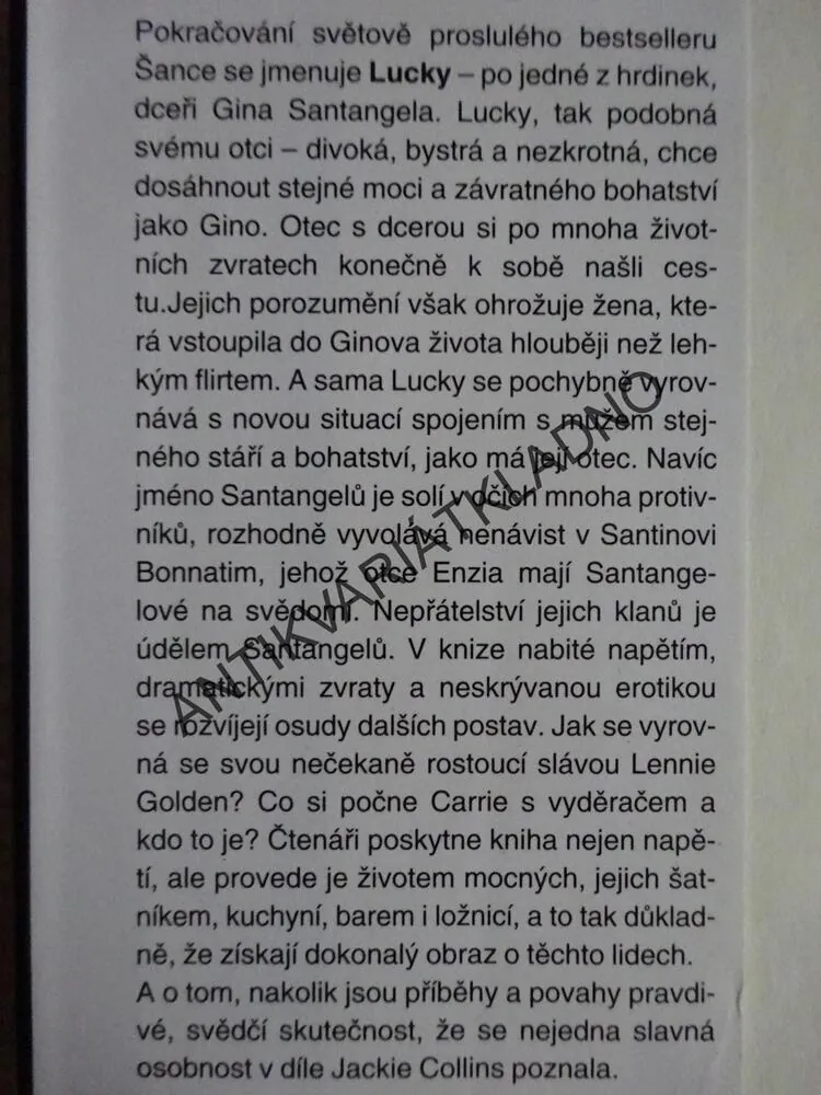 LUCKY, JACKIE COLLINS, **an