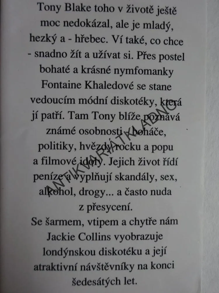 HŘEBEC, JACKIE COLLINS, **an