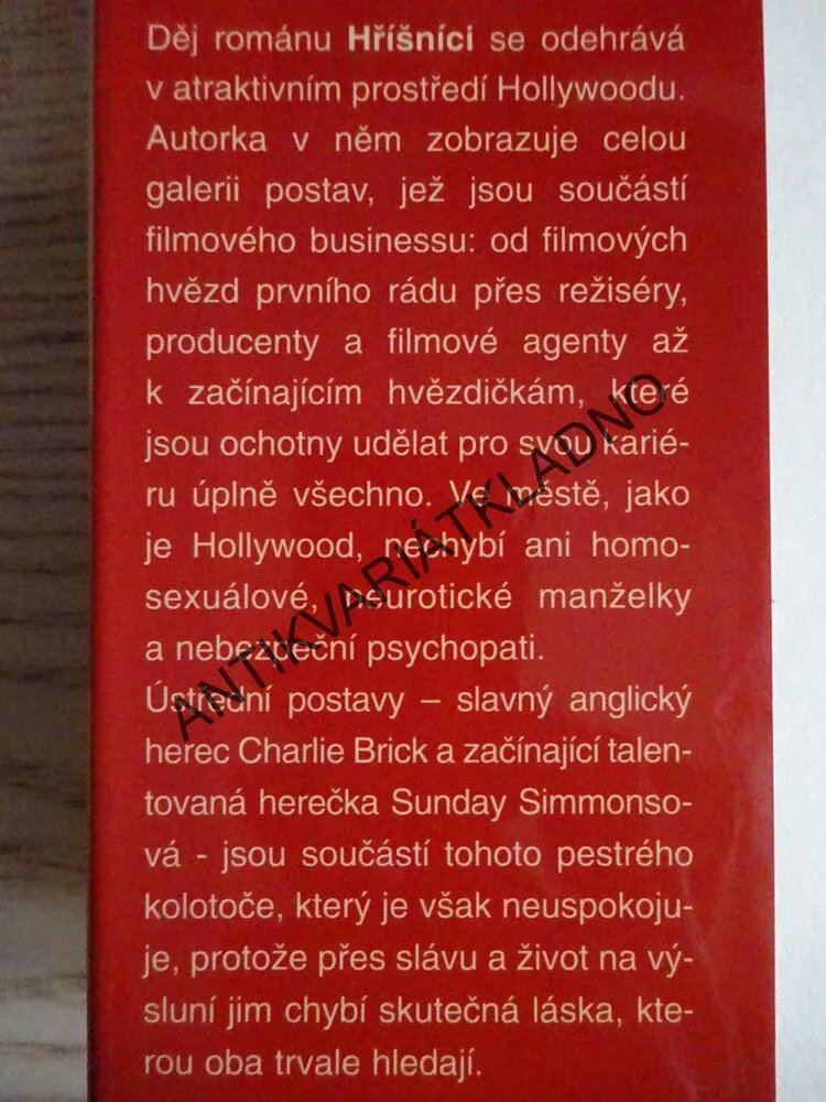 HŘÍŠNÍCI, JACKIE COLLINSOVÁ, **an