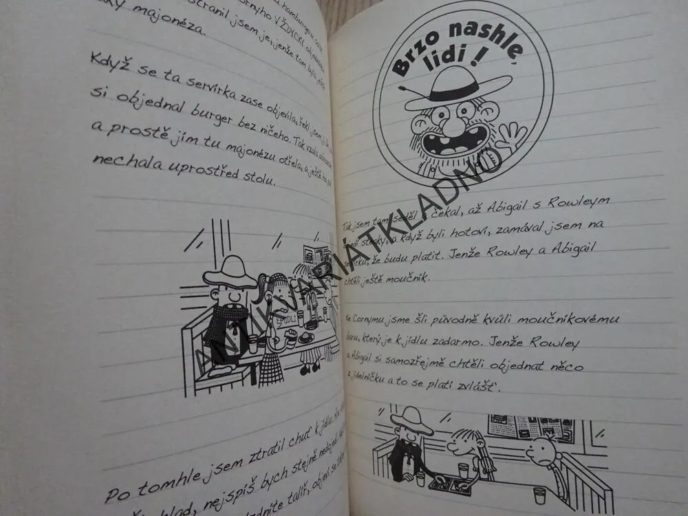 DENÍK MALÉHO POSEROUTKY,7., PÁTÉ KOLO U VOZU, JEFF KINNEY, **an