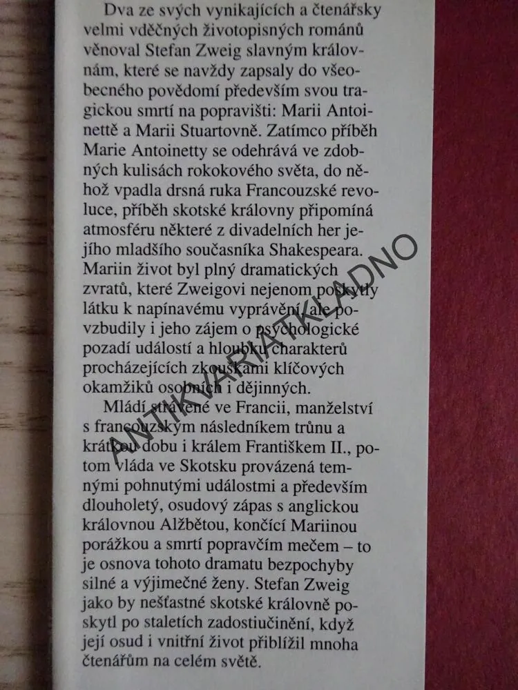MARIE STUARTOVNA, STEFAN ZWEIG, **an