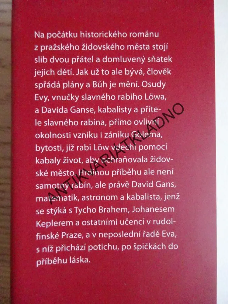 PRAŽSKÝ KABALISTA, MAREK HALTER, **an