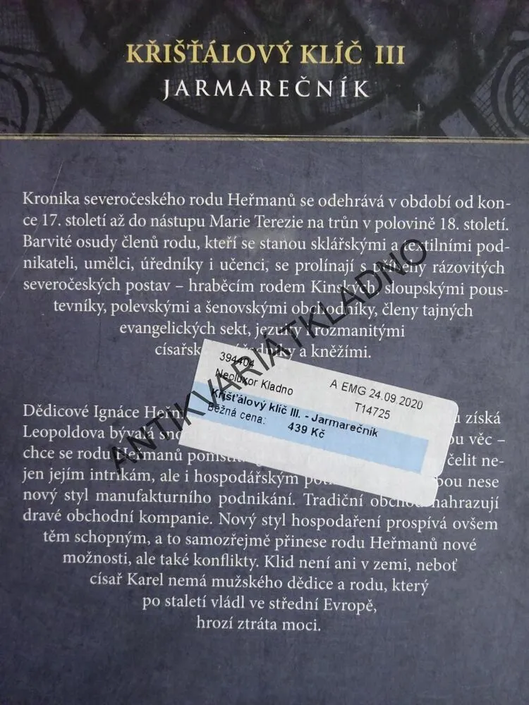 KŘIŠŤÁLOVÝ KLIČ III., JARMAREČNÍK, VLASTIMIL VONDRUŠKA, **an