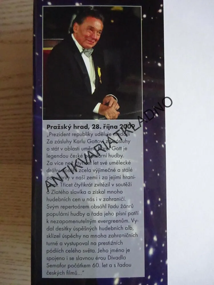 ZPĚVÁK STOLETÍ KAREL GOTT, MICHAELA REMEŠOVÁ, ROMAN SCHUSTER, **an