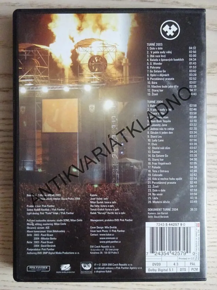 KABÁT, TOUR 2003-2004, 2 X DVD HUDBA