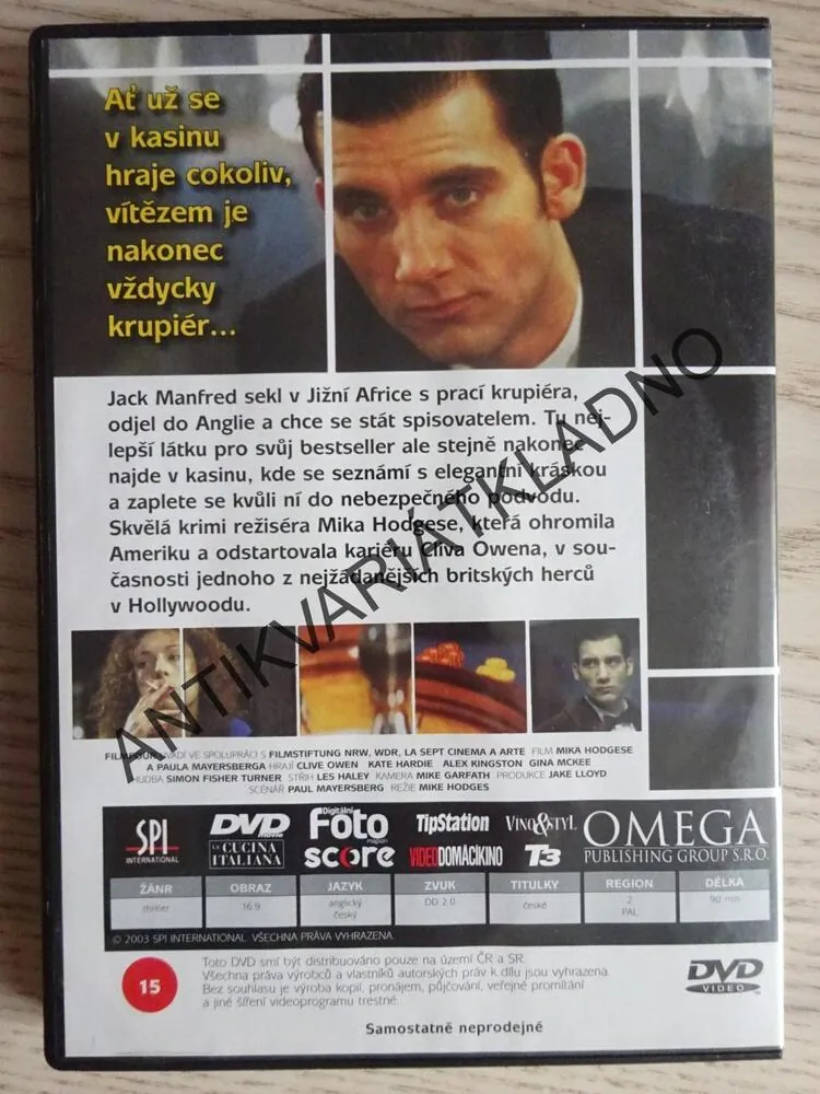 KRUPIÉR, CLIVE OWEN,   DVD FILM