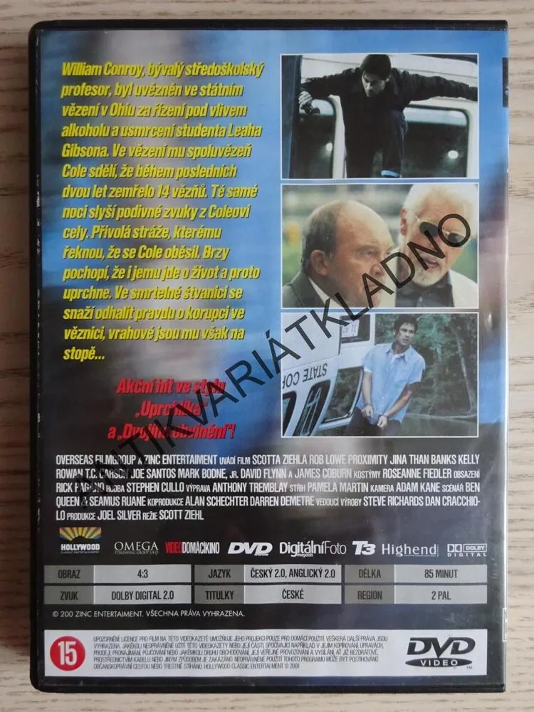 VĚZEŇ, ROB LOWE, JAMES COBURN, DVD FILM