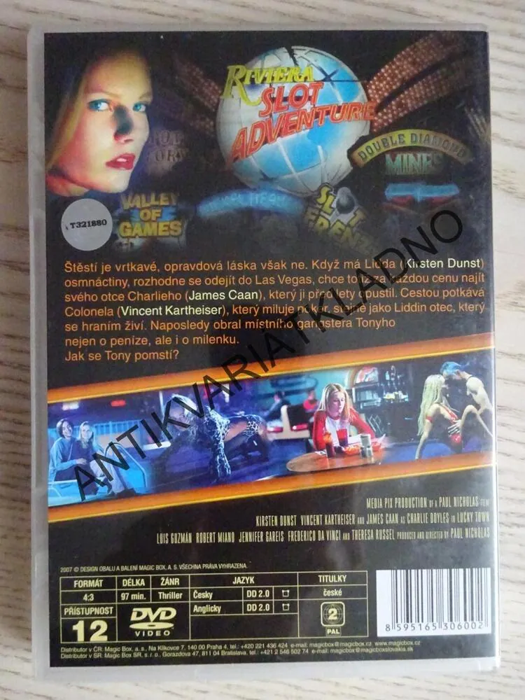 MĚSTO HAZARDU, KIRSTEN DUNST, JAMES CAAN, DVD FILM