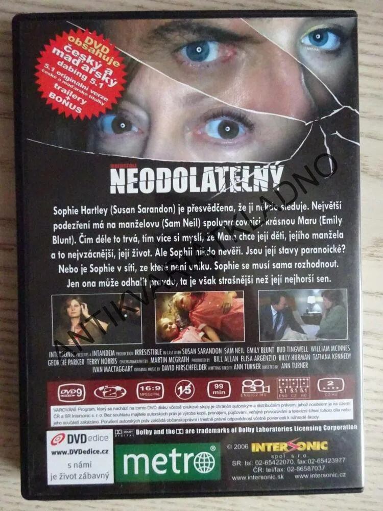 NEODOLATELNÝ, EMILY BLUNT, SAM NEILL,  DVD FILM