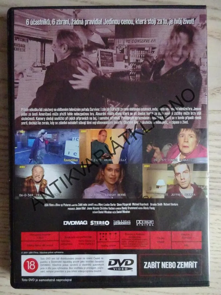 ZABÍT NEBO ZEMŘÍT, DVD FILM
