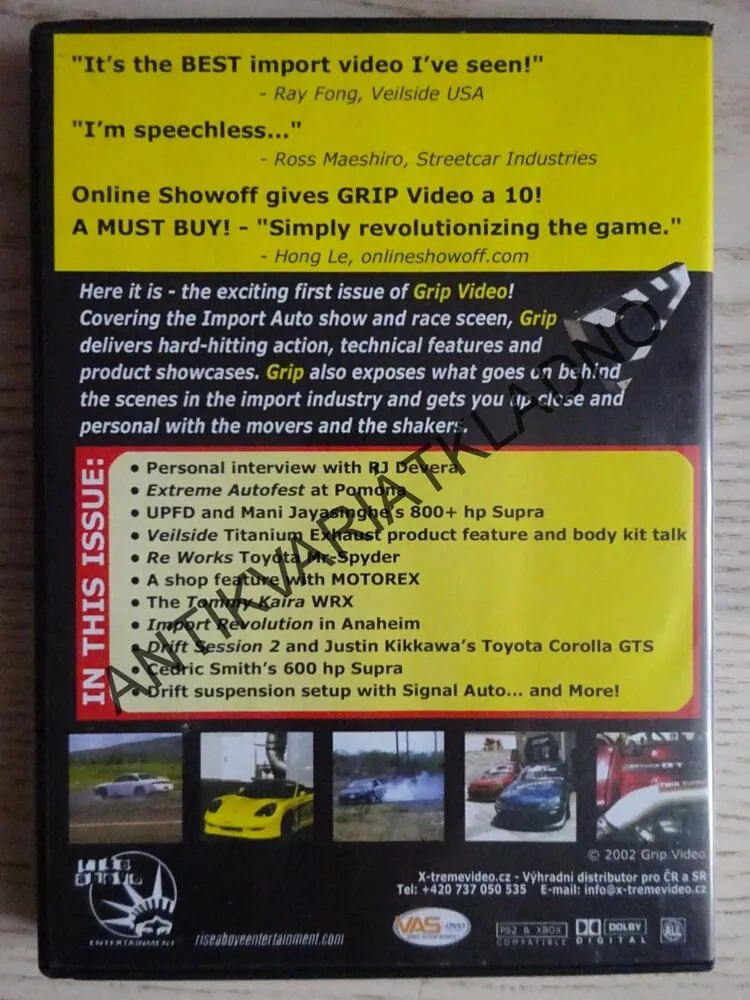 GRIP, TRACK, STREET AND TUNNING PERFORMANCE, DVD FILM