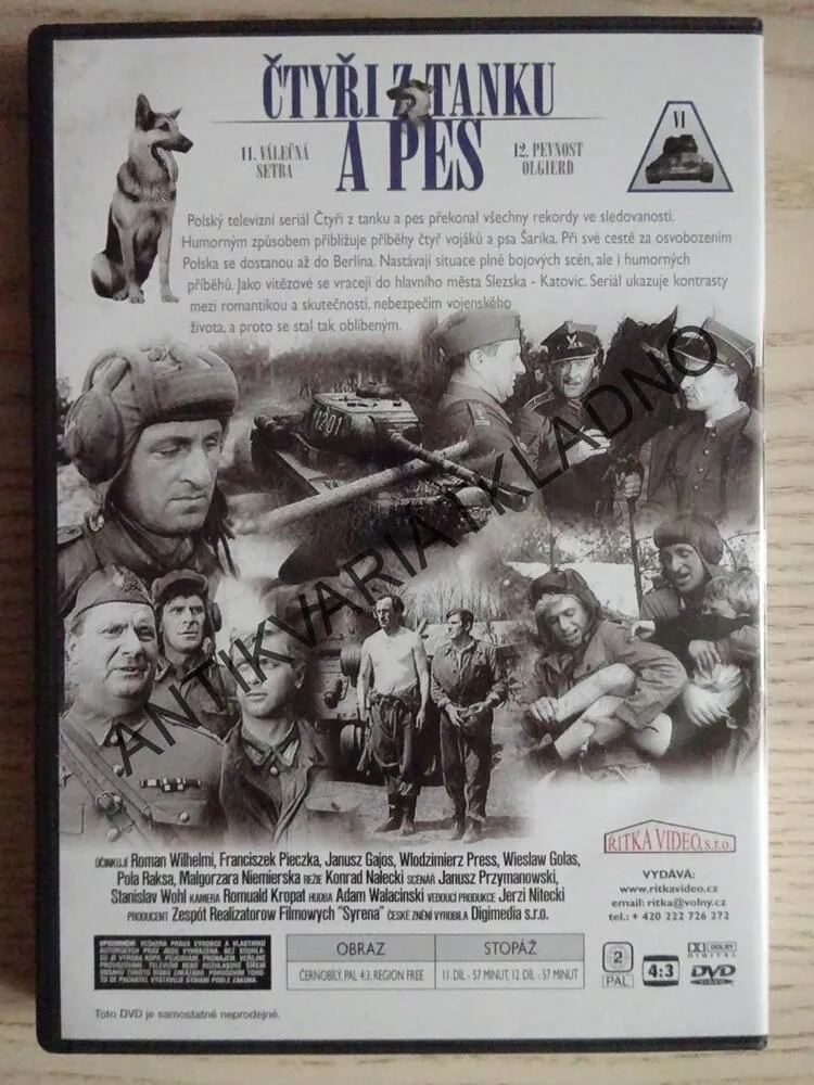 ČTYŘI Z TANKU A PES, DVD FILM ČR