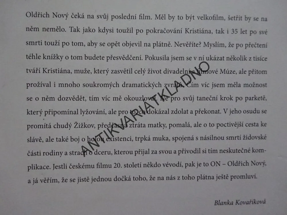 TISÍC TVÁŘÍ KRISTIÁNA, PO STOPÁCH OLDŘICHA NOVÉHO, BLANKA KOVAŘÍKOVÁ, **an