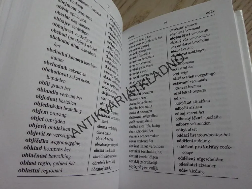 NIZOZEMSKÝ SLOVNÍK, TSJECHISCH WOORDENBOEK, PŘEMYSL JANOTA, HANS KRIJT, **an 