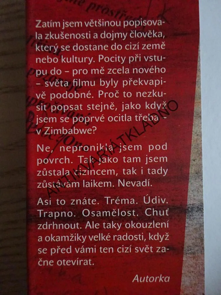 POPRVÉ A NAPOSLEDY?, CESTA OD NÁPADU KE SCÉNÁŘI, MILENA HOLCOVÁ, **an