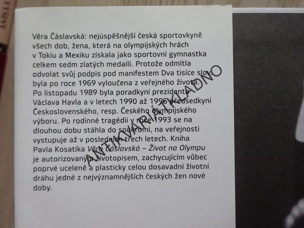 VĚRA ČÁSLAVSKÁ, ŽIVOT NA OLYMPU, PAVEL KOSATÍK, **an