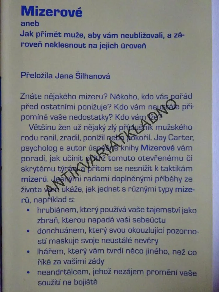 MIZEROVÉ, JAY CARTER, **an