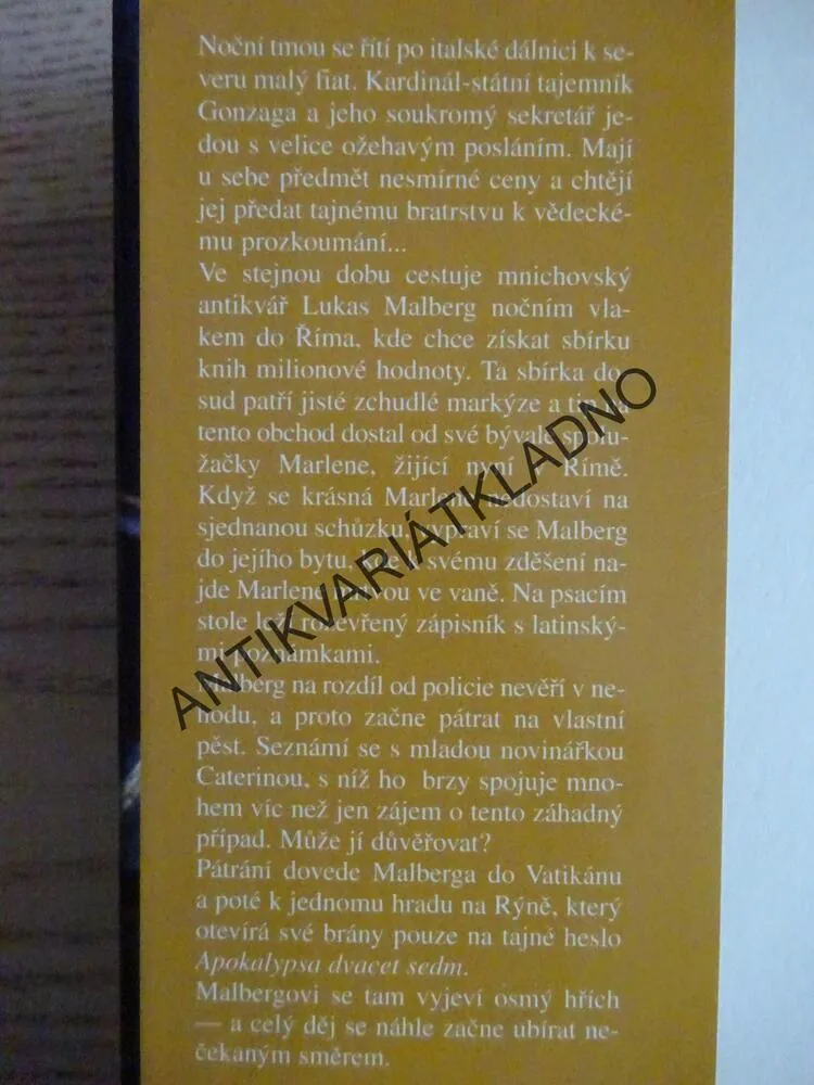 OSMÝ HŘÍCH, PHILIPP VANDENBERG, **an