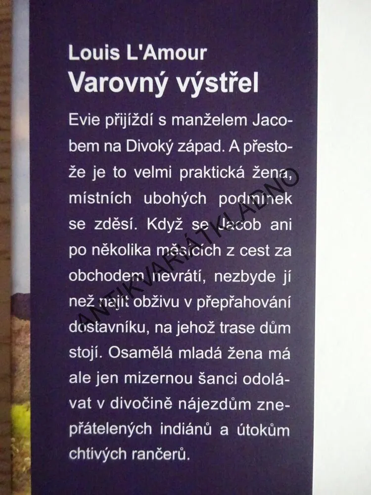 VAROVNÝ VÝSTŘEL, LOUIS L'AMOUR, **an