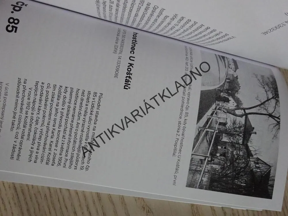 PRŮVODCE HISTORIÍ KLADENSKÝCH HOSTINCŮ, ZDENĚK POSPÍŠIL, 3.DÍL - ŠVERMOV, DŘÍŇ, DUBÍ, ÚJEZD A VRAPICE **an