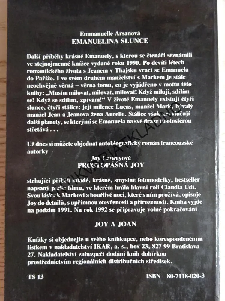 EMANUELINA SLUNCE, EMMANUELLE ARSANOVÁ, **an