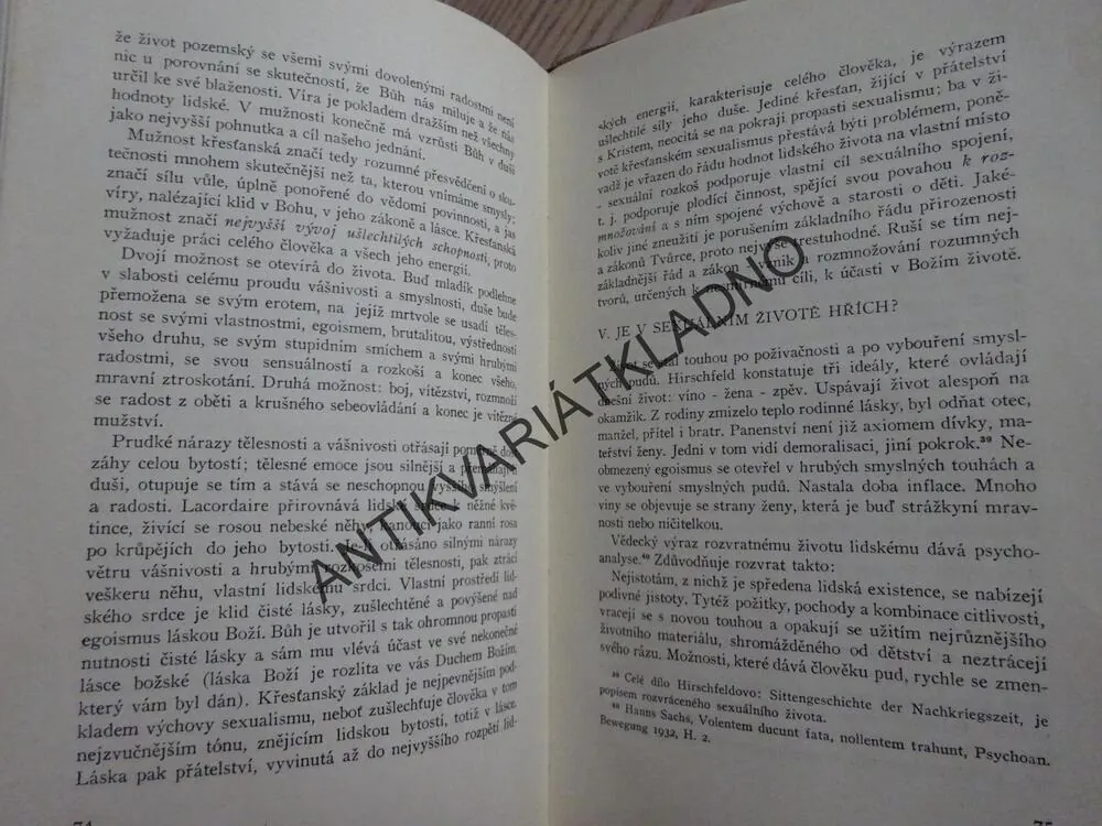 SEXUÁLNÍ PROBLÉM, METODĚJ HABÁŇ, **an