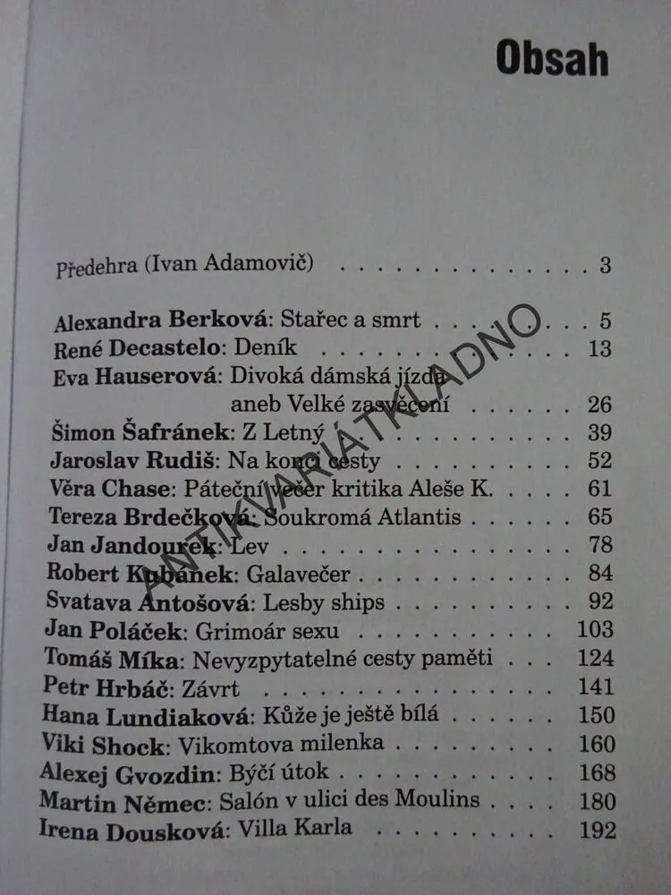 DIVOKÁ JÍZDA, 18 EROTICKÝCH POVÍDEK, **an