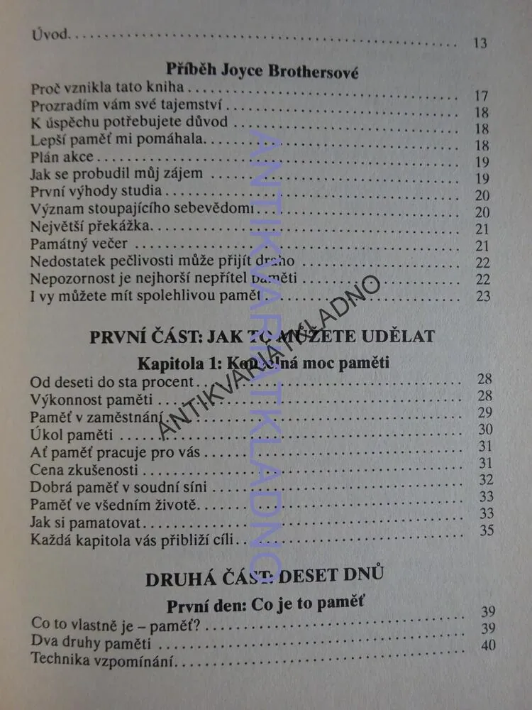 KURZ DOKONALÉ PAMĚTI, JOYCE BROTHERSOVÁ, EDWARD P. F. EAGAN, **an