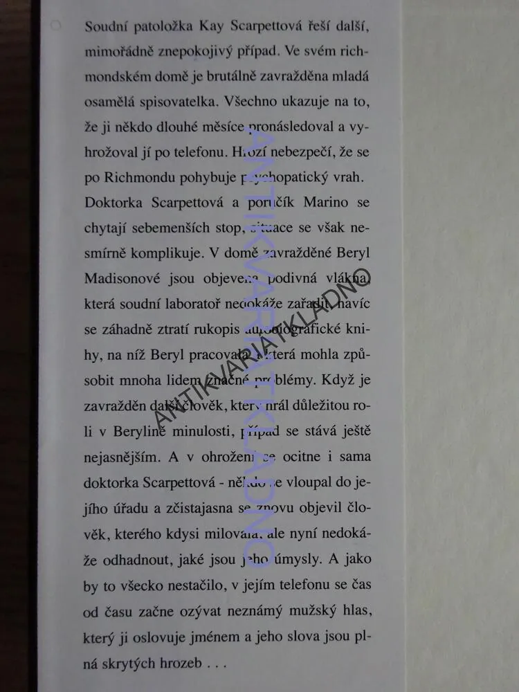 PŘEDMĚT DOLIČNÝ, PATRICIA CORNWELLOVÁ, **an