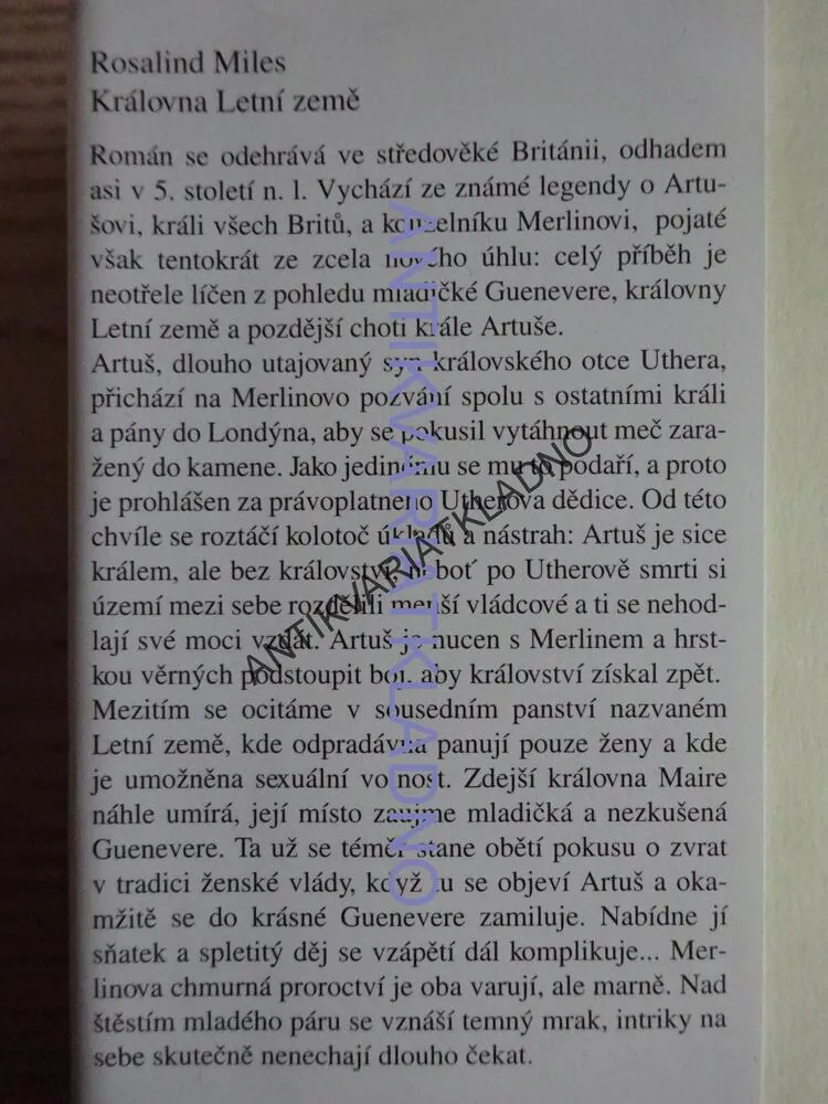 KRÁLOVNA LETNÍ ZEMĚ, ROSALIND MILESOVÁ, **an