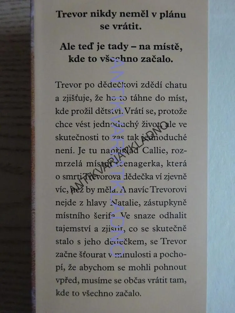 NÁVRAT, NICHOLAS SPARKS, **an