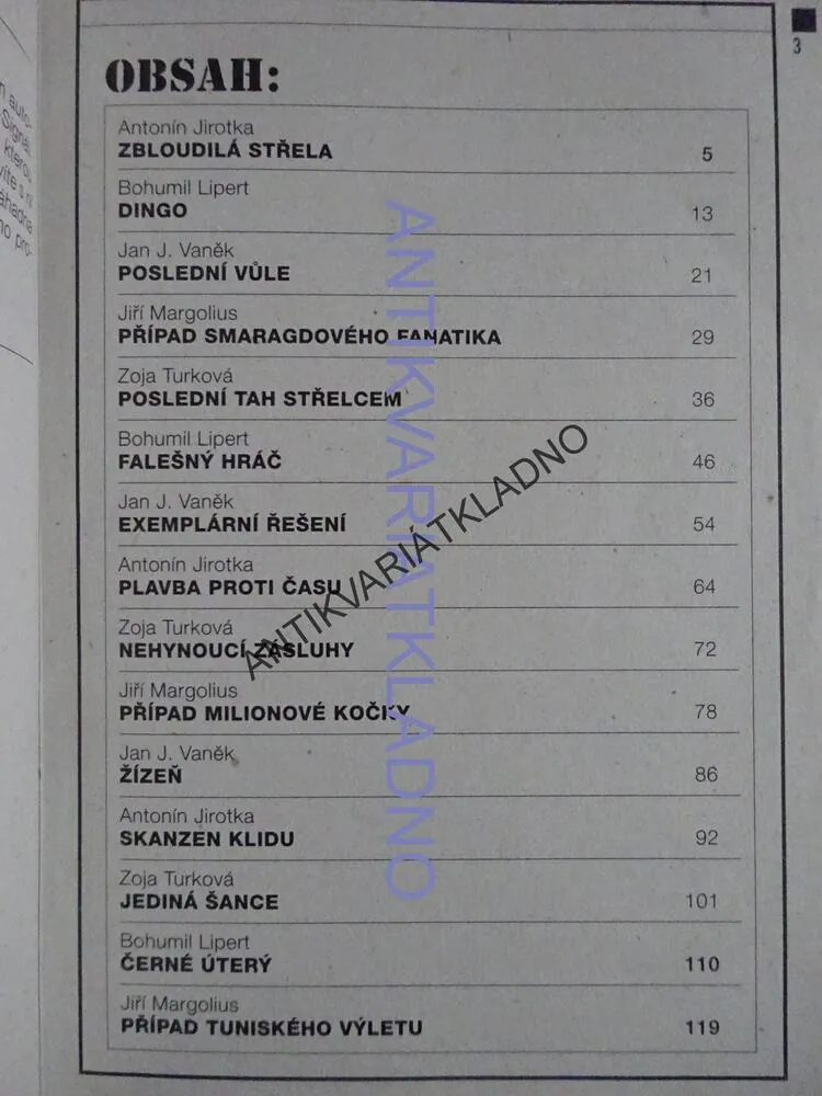 POSLEDNÍ TAH STŘELCEM A DALŠÍ KRIMINÁLNÍ PŘÍBĚHY, **an