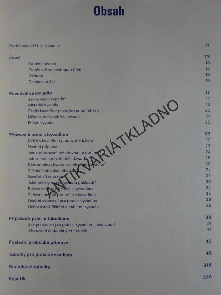 PRAKTICKÉ VYUŽITÍ VĚŠTECKÉHO KYVADLA, PETRA SONNENBERG, **an