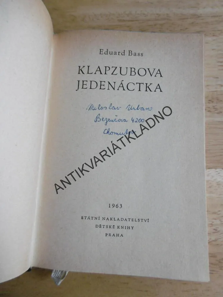 KOD 2- KLAPZUBOVA JEDENÁCTKA, EDUARD BASS, JOSEF ČAPEK
