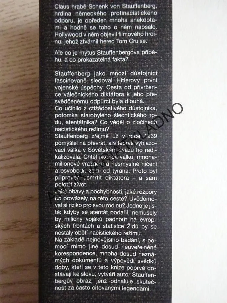 HRABĚ VON STAUFFENBERG, PRAVDIVÝ PŘÍBĚH, GUIDO KNOPP, **an