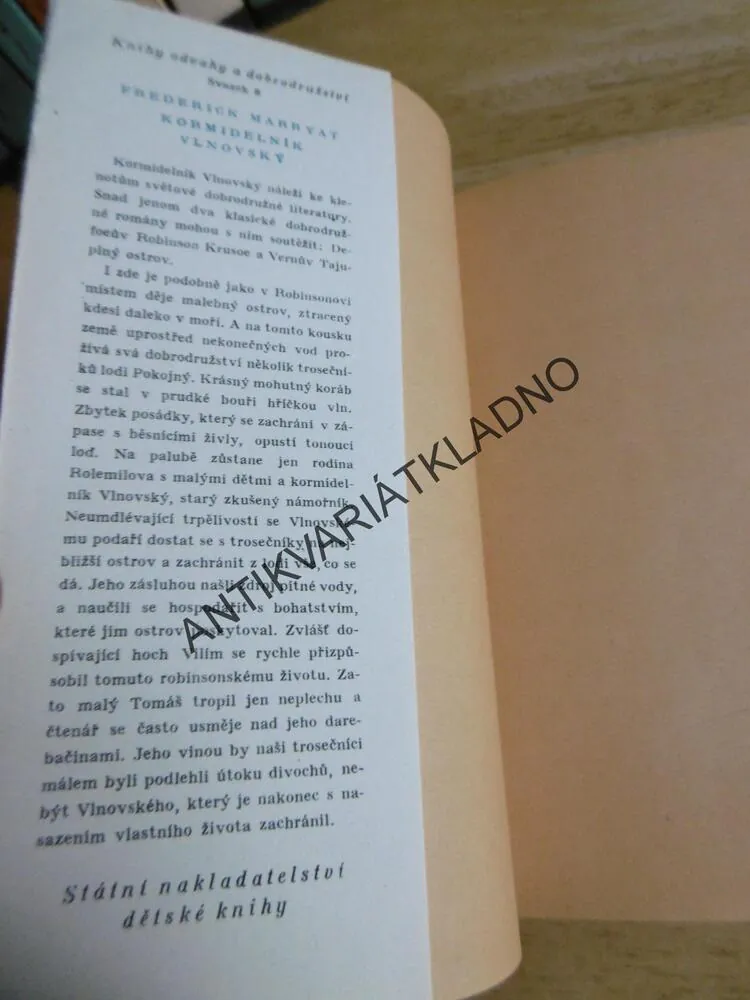 KOD 8 - KORMIDELNÍK VLNOVSKÝ, FREDERICK MARRYAT