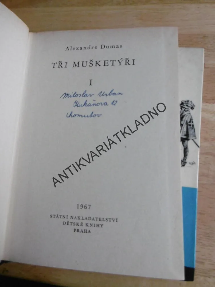 KOD 23/1-2, TŘI MUŠKETÝŘI, ALEXANDER DUMAS, **an