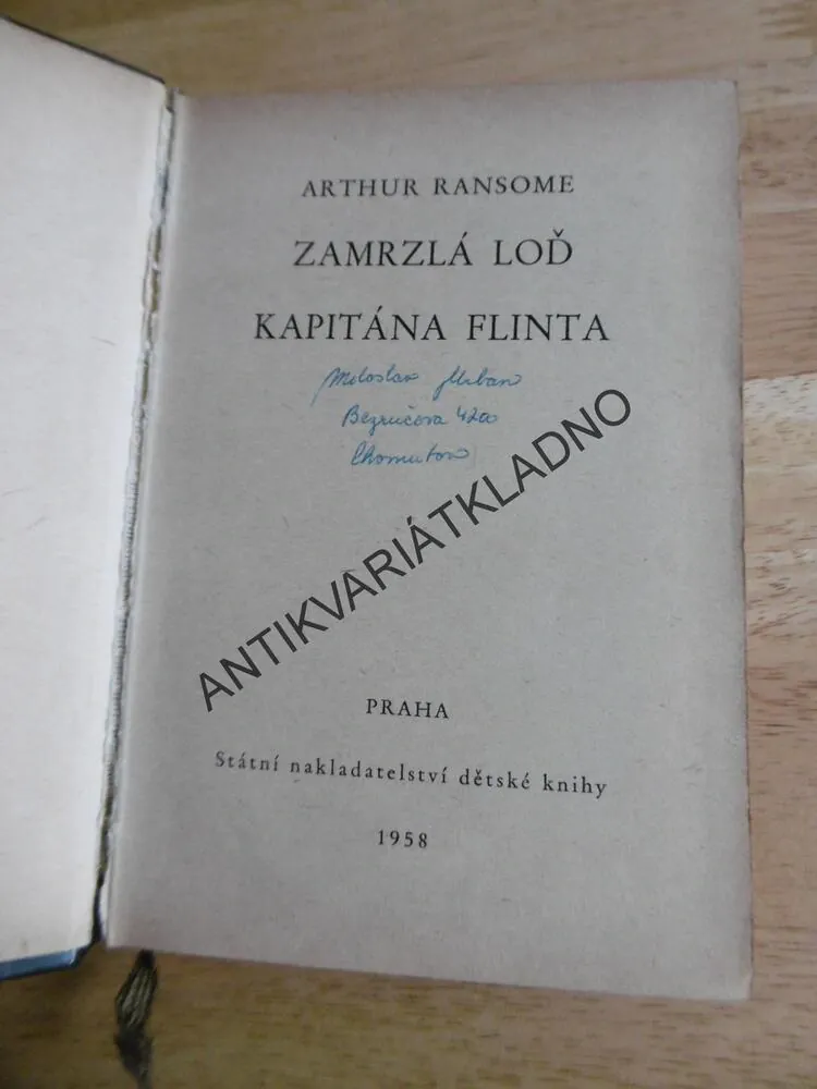 KOD 24 - ZAMRZLÁ LOĎ KAPITÁNA FLINTA, ARTHUR RANSOME