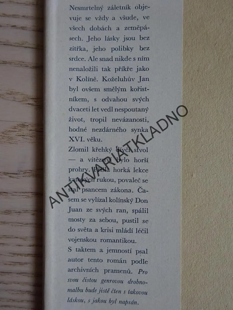 DON JUAN, FRANTIŠEK ČEČETKA, **an